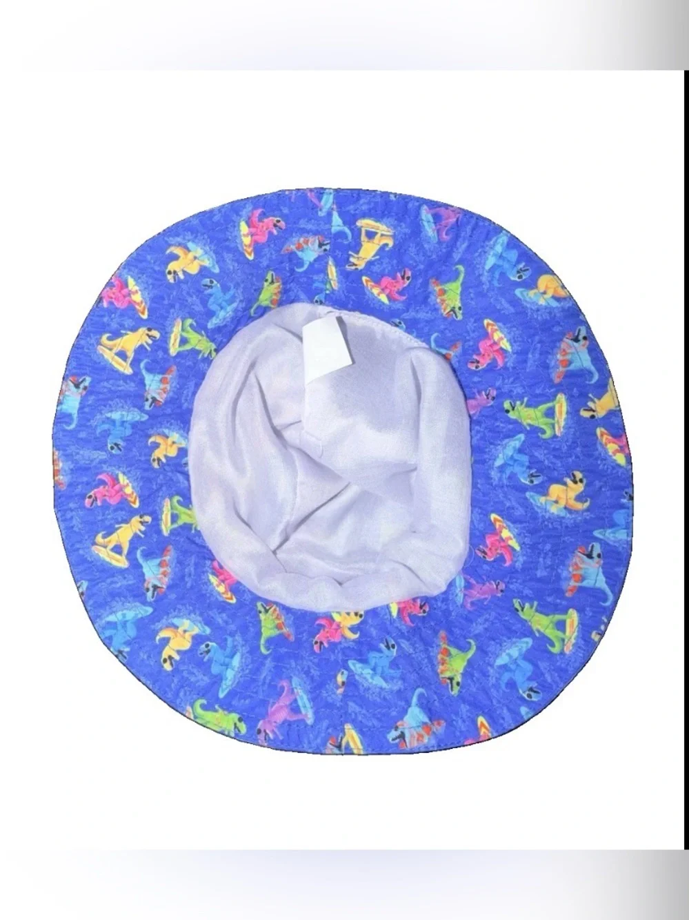 Little Wishes Blue Surfing Dinosaur Bucket Hat Children’s NWT